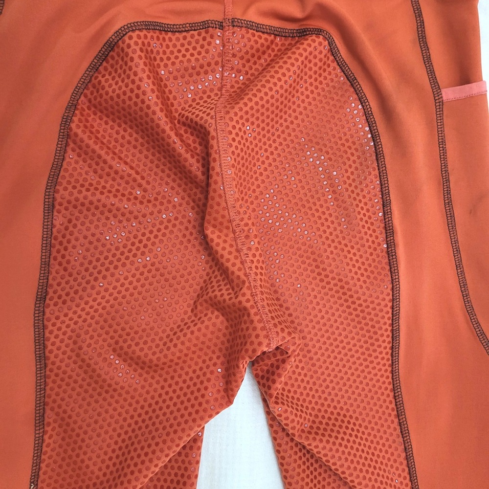 Riding Sport Dover Saddler Rust Orange Full Seat Silicone Grip Riding Tights L - Picture 5 of 12